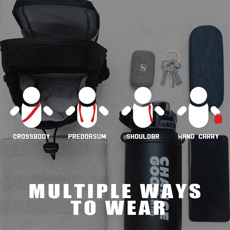 3-Magnet Gym Bag | Secure Phone & Bottle
