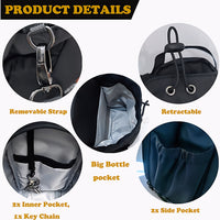 3-Magnet Gym Bag | Secure Phone & Bottle
