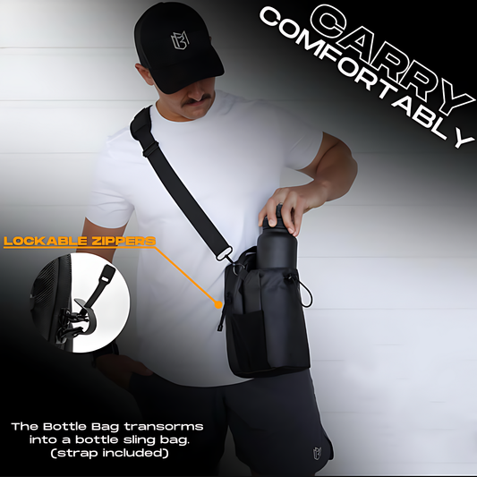 3-Magnet Gym Bag | Secure Phone & Bottle